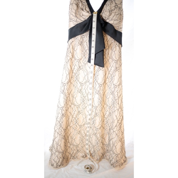 White House Black Market cream and black lace dress size 0 - Picture 8 of 10